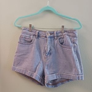 Light Blue High-Waisted Denim Shorts | PacSun | Size 27